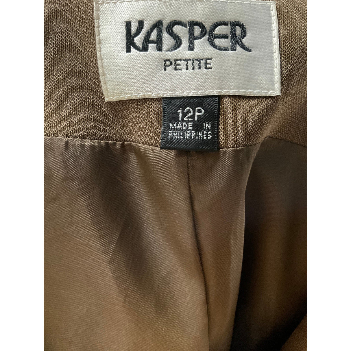 Kasper Brown Basic Petite Blazer