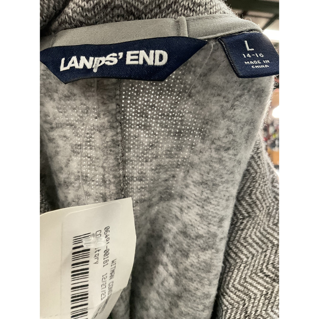 Lands' End Gray Women's L Overcoat