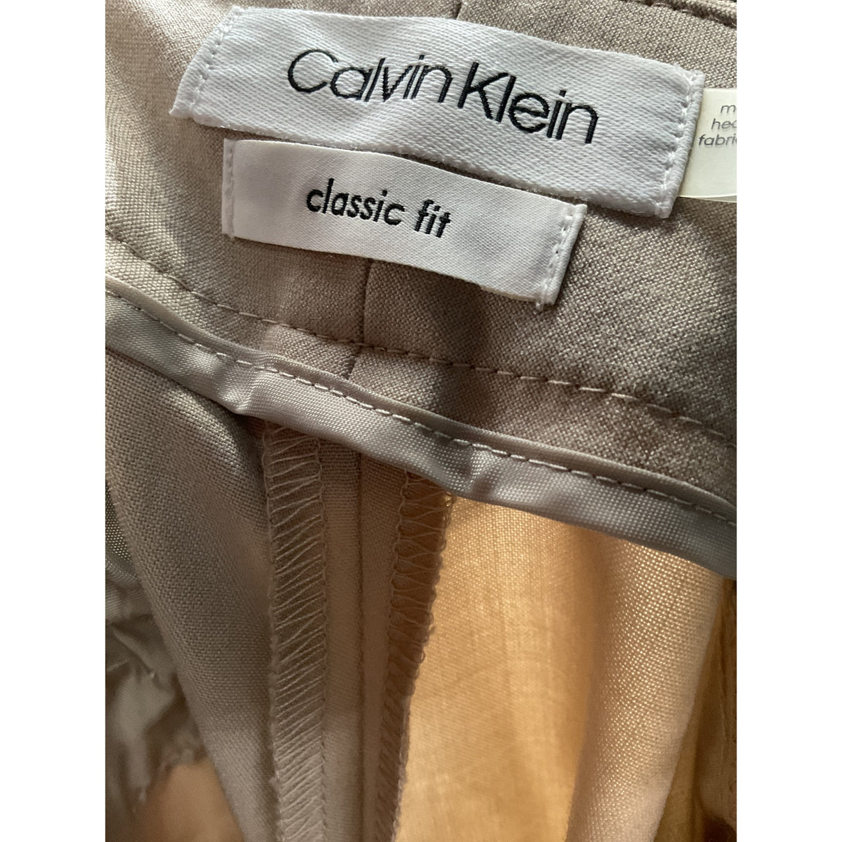 Calvin Klein Women's Beige Bootcut Pants