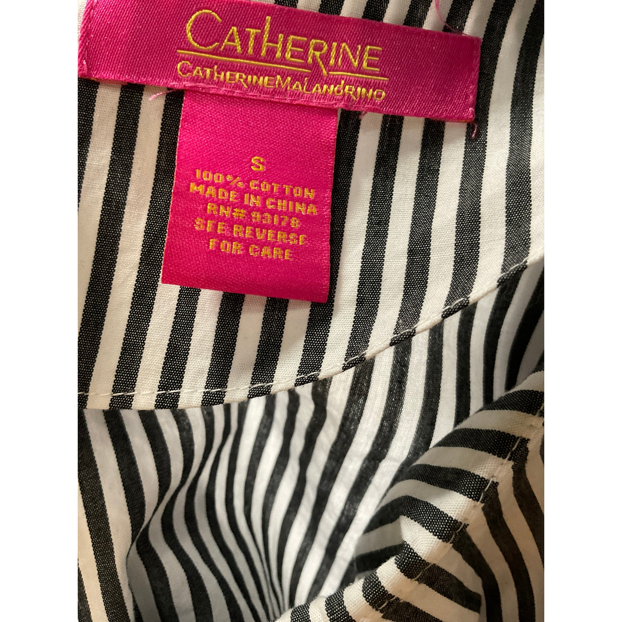 Catherines Striped Multicolor Canvas Blouse