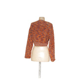 ZARA Orange Graphic Print Sweater - M