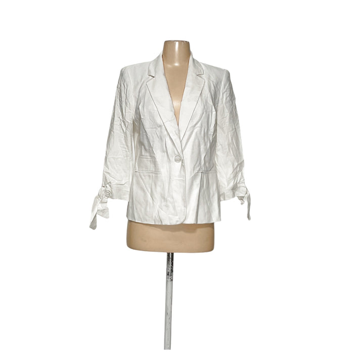 Nine West White Linen Blazer - Size 4