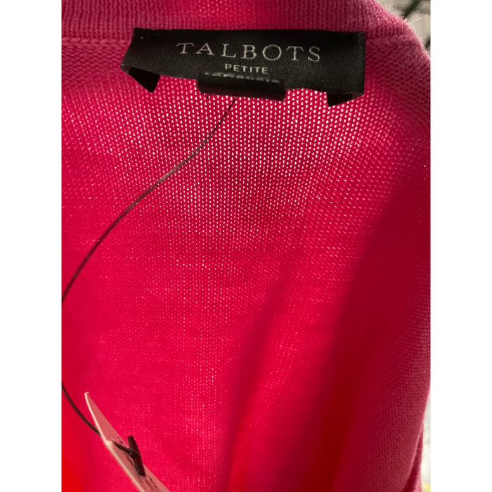 Talbots Pink Cotton Cardigan Sweater - Women's MP