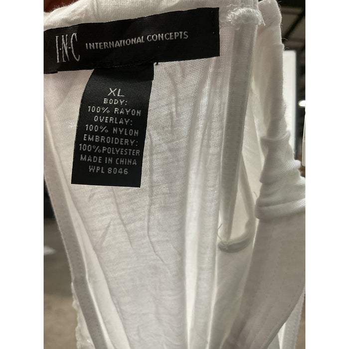 INC International Concepts White Blouse XL