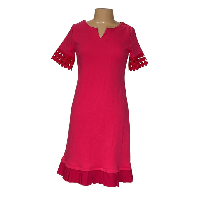 Talbots Pink Cotton Midi Shift Dress - Women's SP