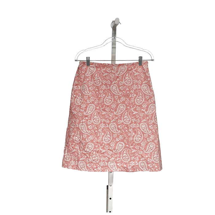 Brooks Brothers Pink Cotton A-Line Skirt