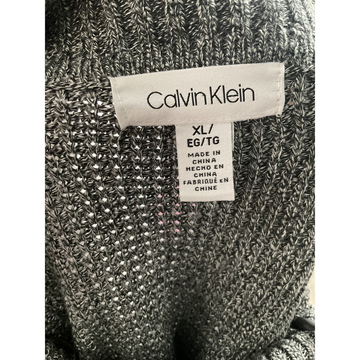 Calvin Klein Gray XL Pullover Sweater