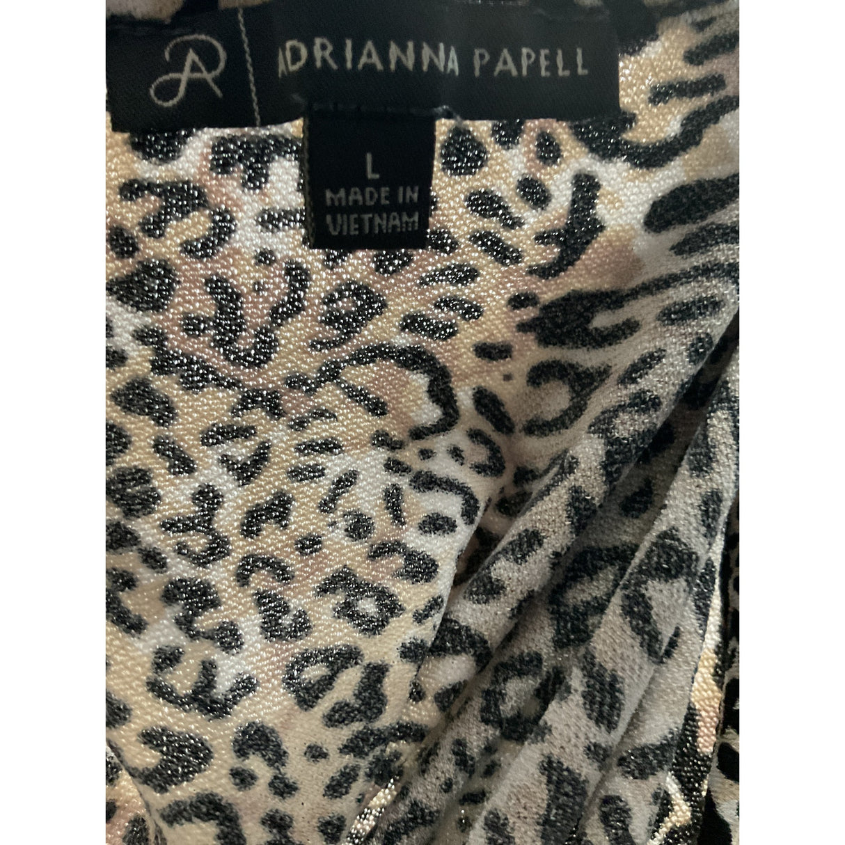 Adrianna Papell Women's Multicolor Animal Print Blouse