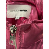 Fashion Nova Pink Puffer Jacket - Women's M