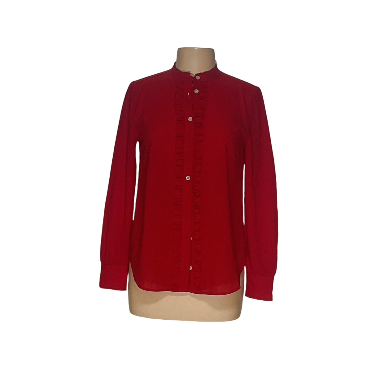 J. CREW Red Polyester Blouse - Women's S