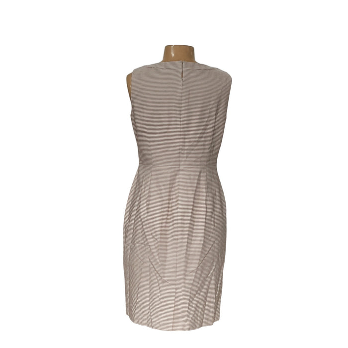 Talbots Beige A-Line Midi Dress