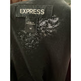 Express Black Nylon Blouse, Women's M