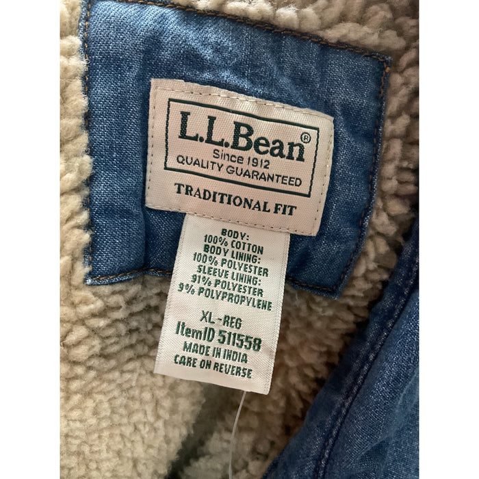 L.L. Bean Men's XL Blue Cotton Jacket