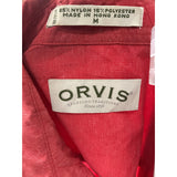 Orvis Red Long Sleeve Button-Up Shirt - Men's M (Regular)