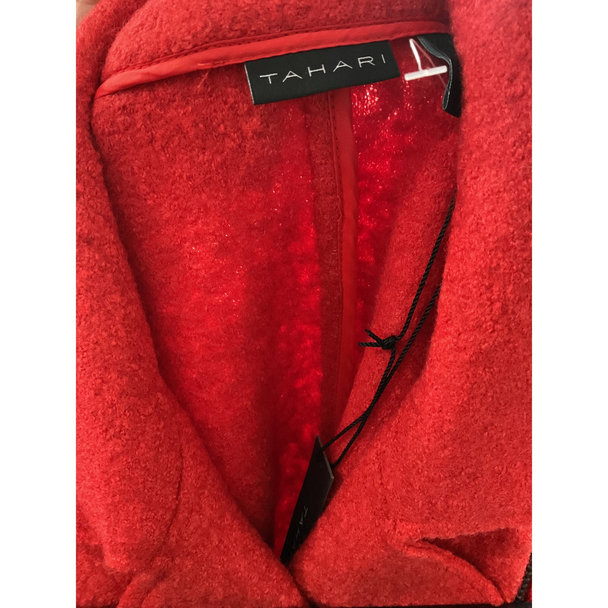 Tahari Red Wool Jacket, Size S