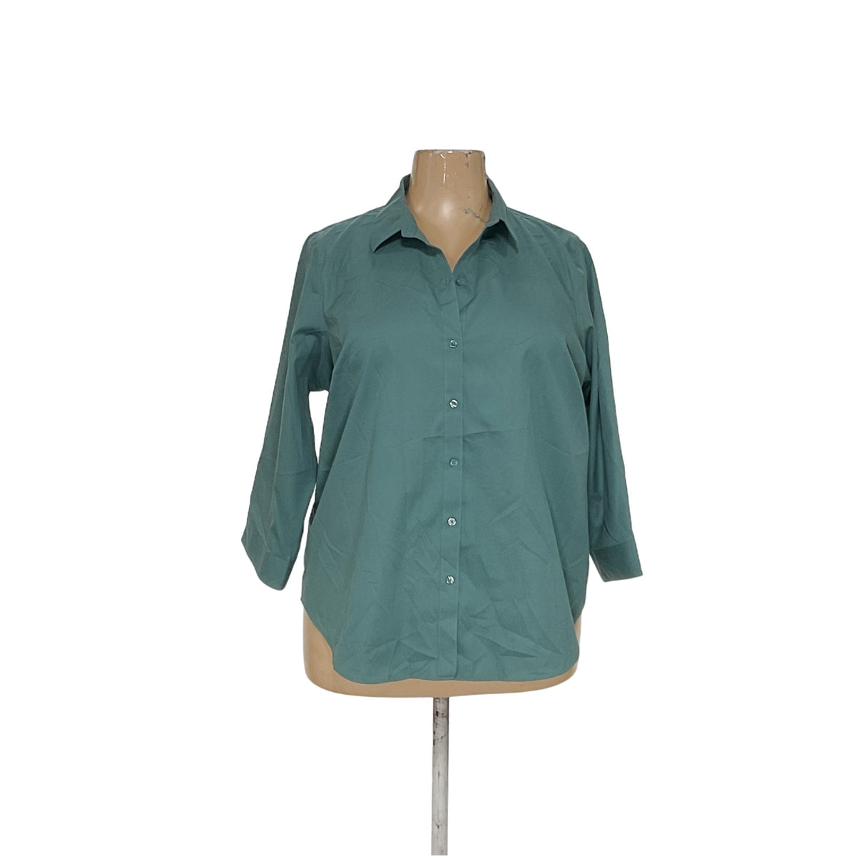 Coldwater Creek Women's Green Button-Up 20W