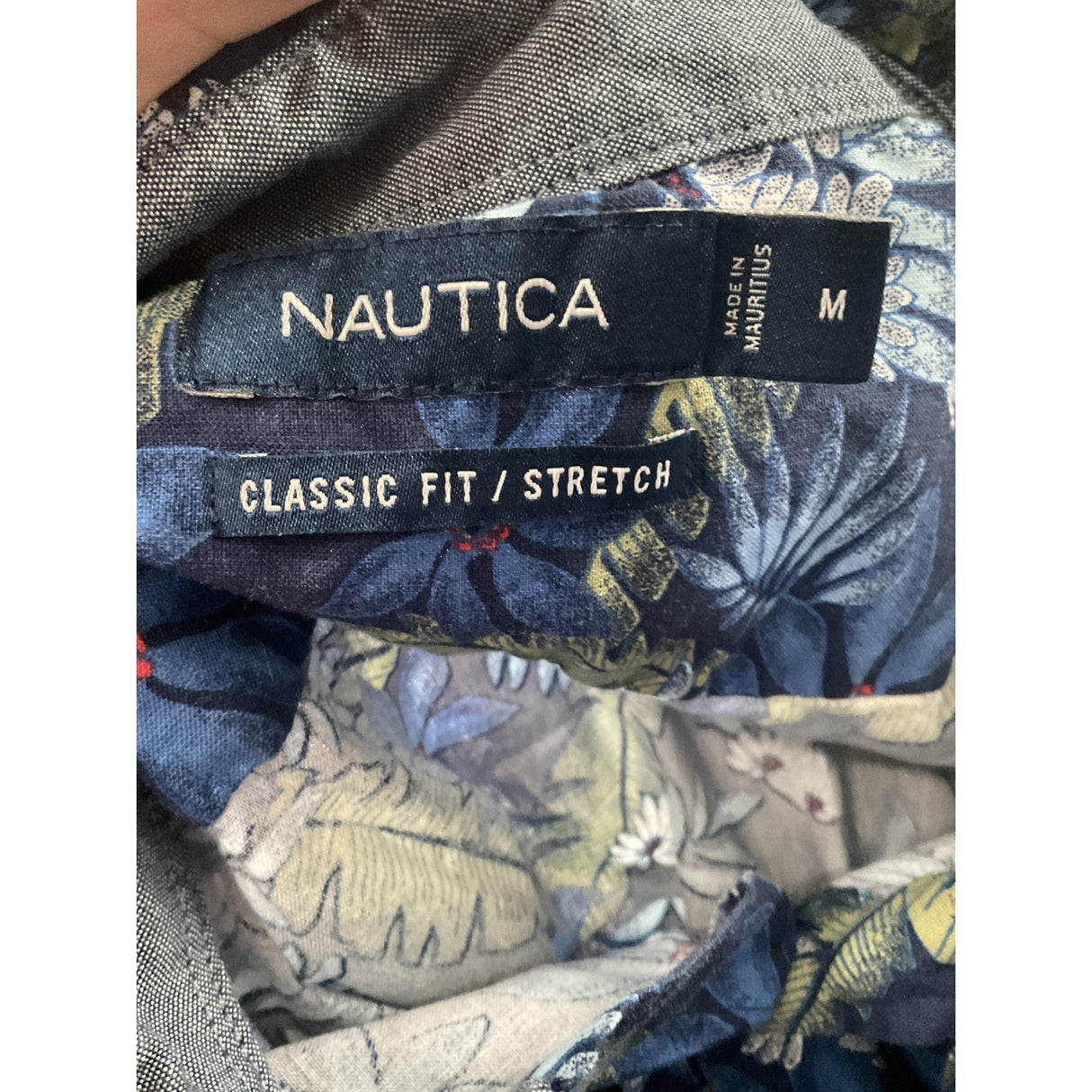 Nautica Men's Multicolor Floral Short Sleeve Shirt