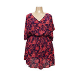 Lands' End Floral Blouson Dress XL-XXL