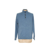 Banana Republic Blue Wool Henley Sweater