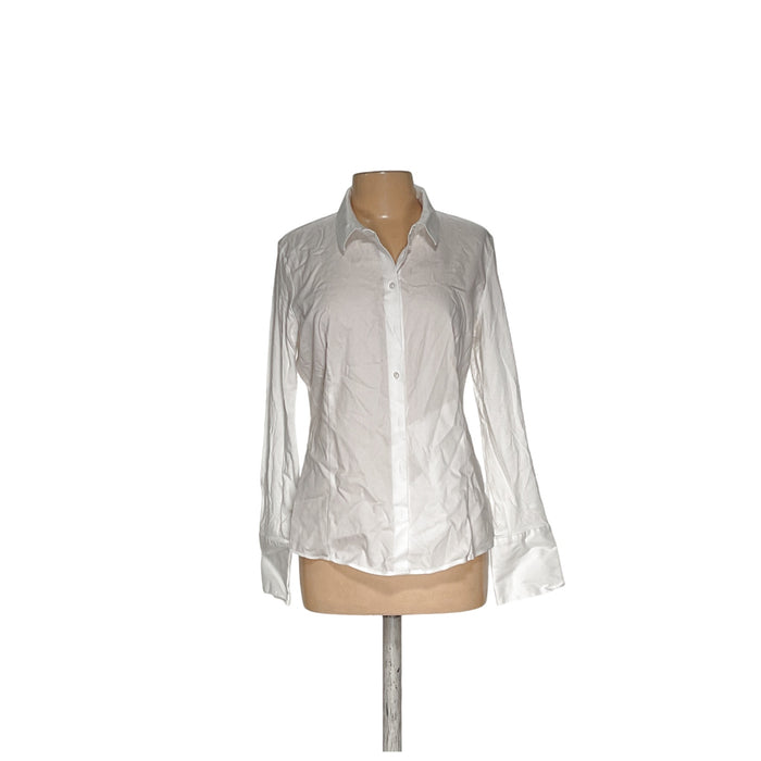 Calvin Klein White XL Button-Up Top