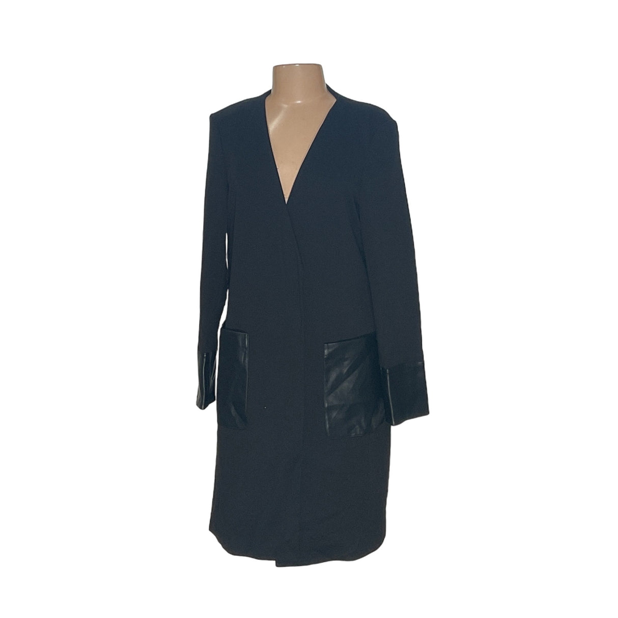 Calvin Klein Black Overcoat - Size 16