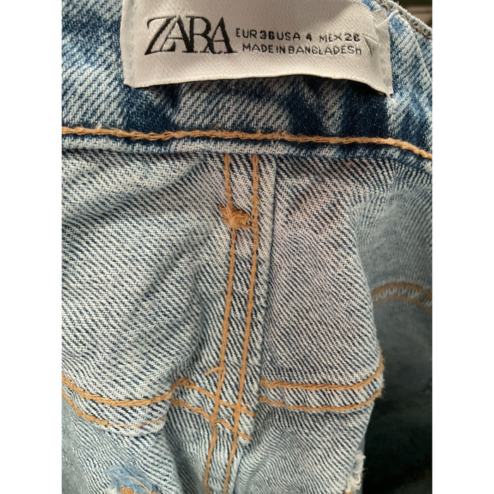 ZARA Blue Women's Sailor Shorts Size 4