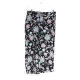 LOFT Black Floral Crop Pants, Size M