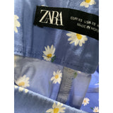 ZARA Sailor Blue Floral Shorts