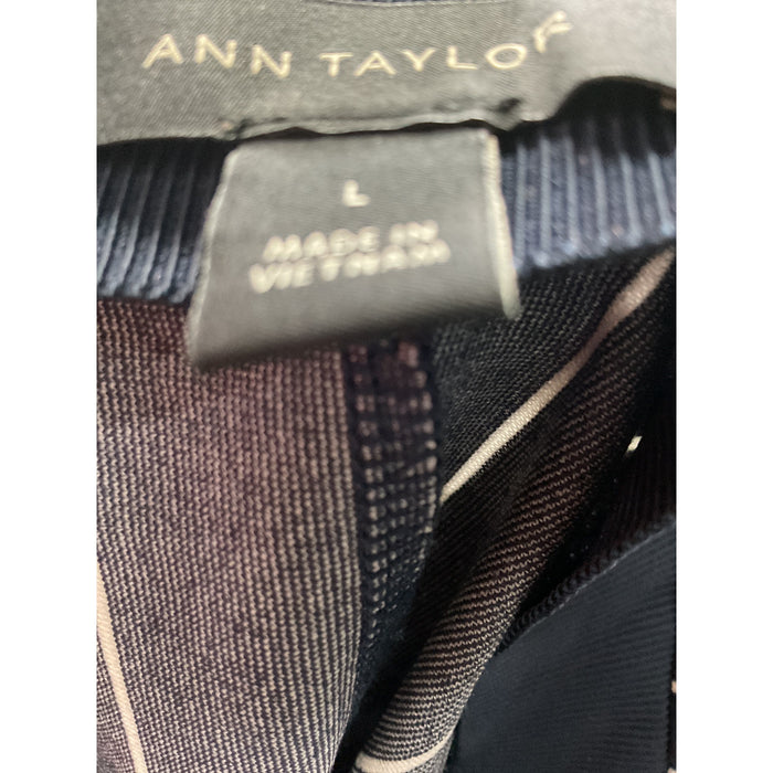 Ann Taylor Blue A-Line Skirt, Regular, Size L