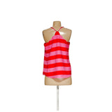 J. Crew Red Awning Stripe Blouse, Size 6