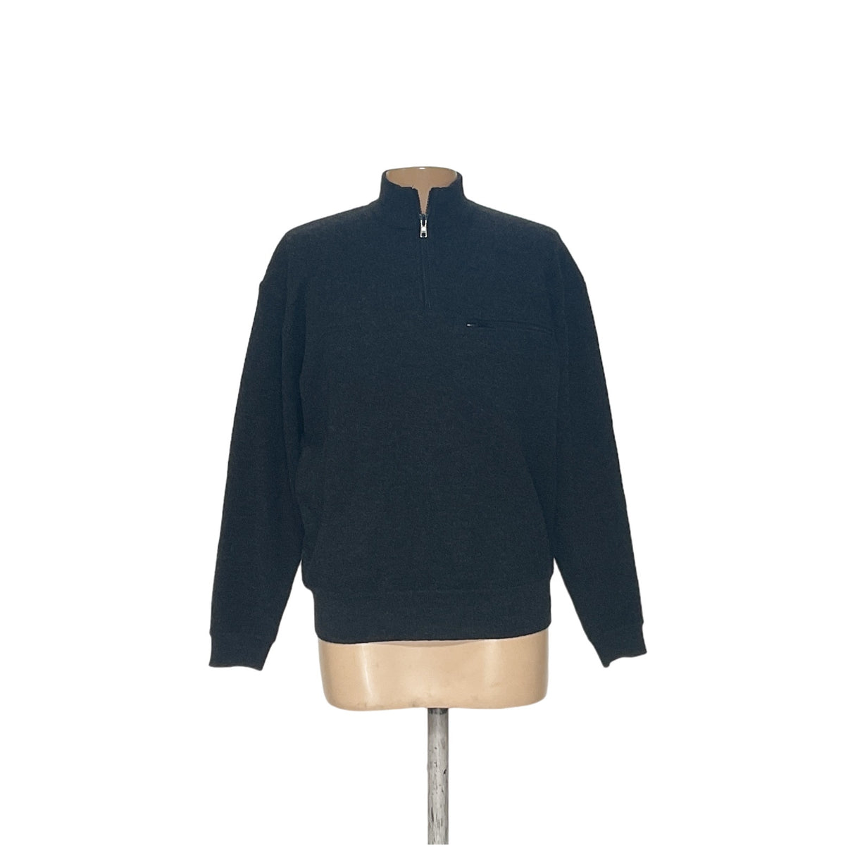 Orvis Black Henley Sweater - Men's L