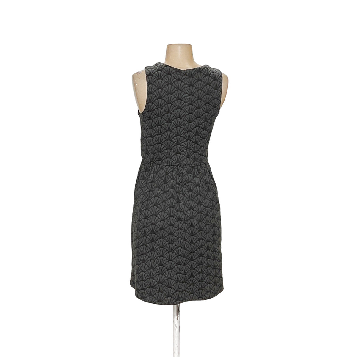 LOFT Gray Midi Sheath Dress