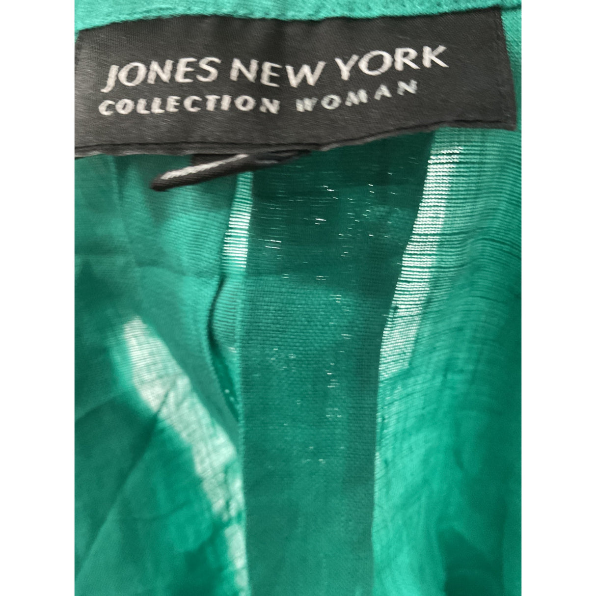 Jones New York Green Linen Blouse - Plus Size 18W