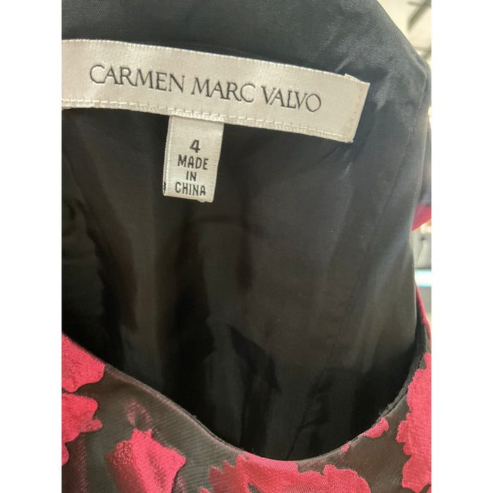 Carmen Marc Valvo A-Line Midi Dress