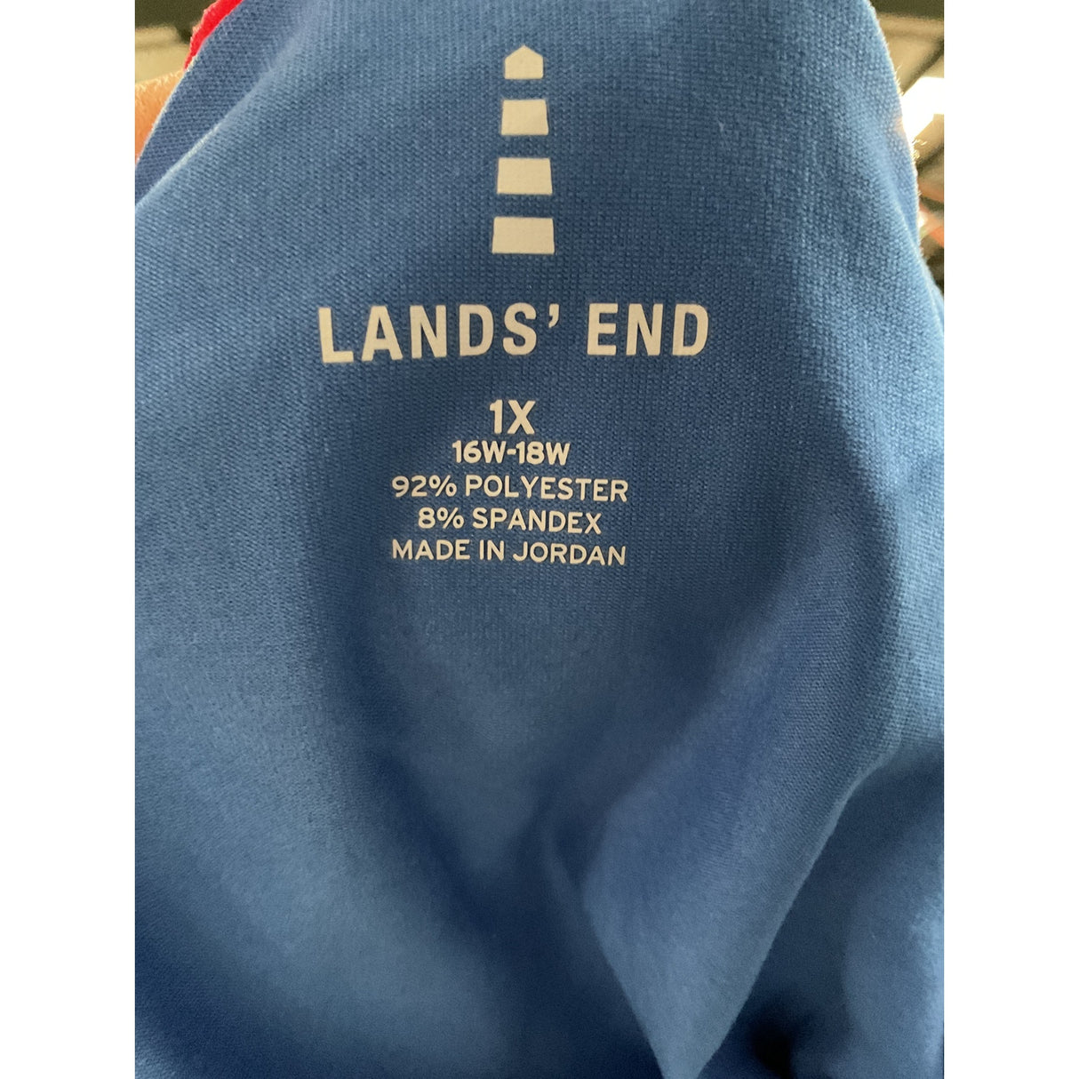 Lands' End Women's Blue Activewear Top