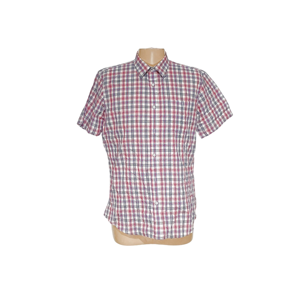 Banana Republic Men's Plaid Short Sleeve Shirt