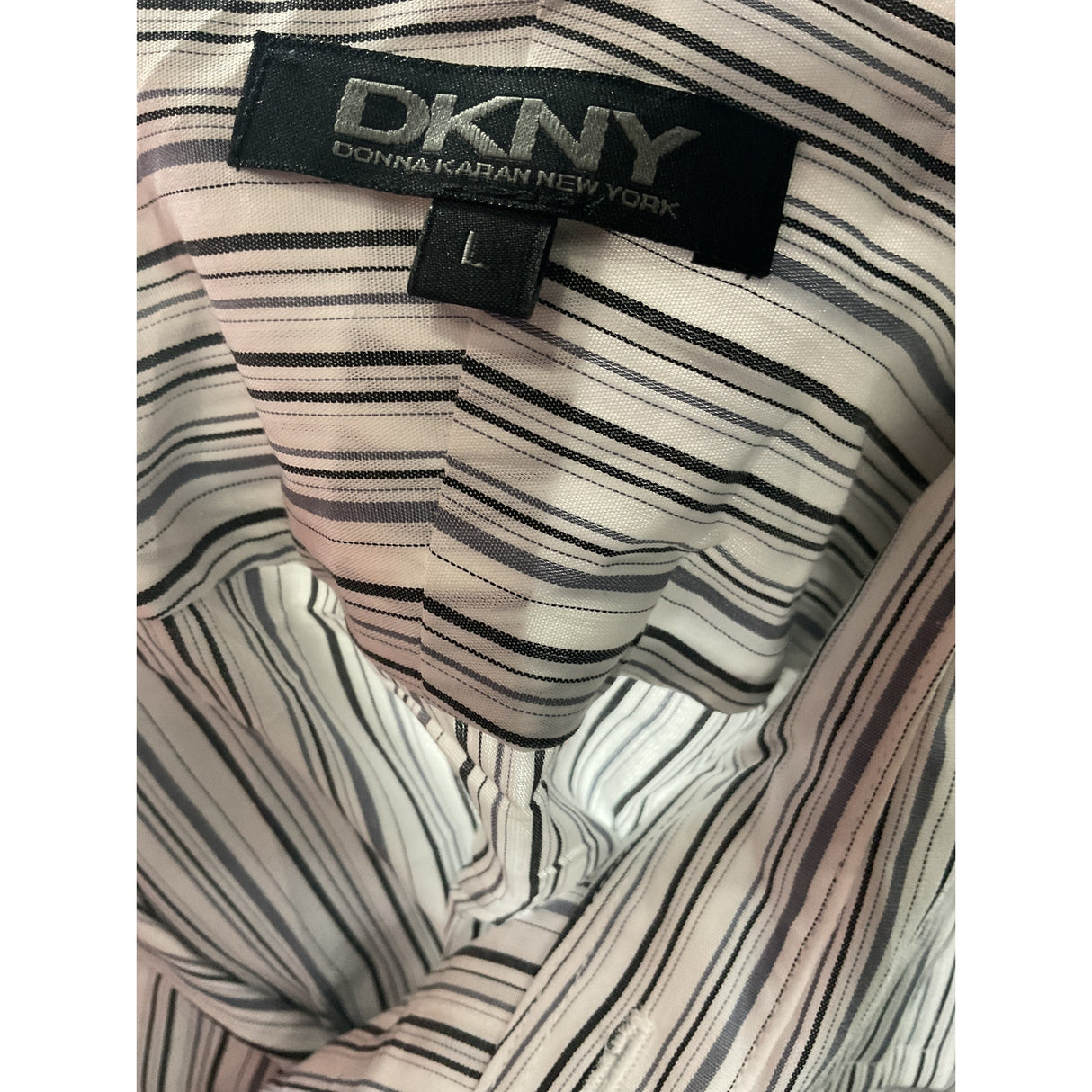 DKNY Multicolor Button-Up Shirt, Men's L