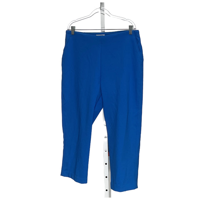 Rachel Zoe Blue Cotton Ankle Pants - Size 14