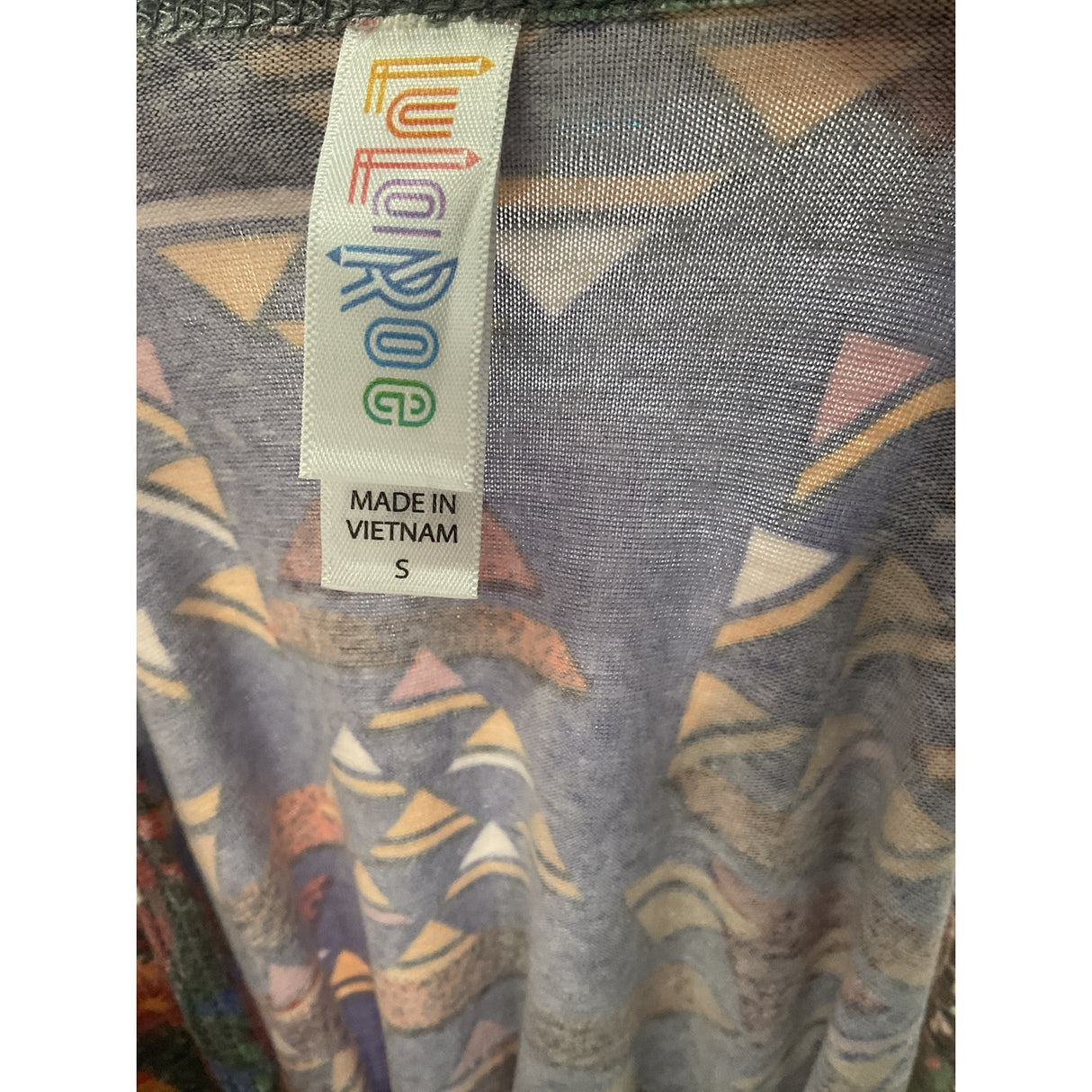 Lularoe Multicolor Graphic Print Blouse