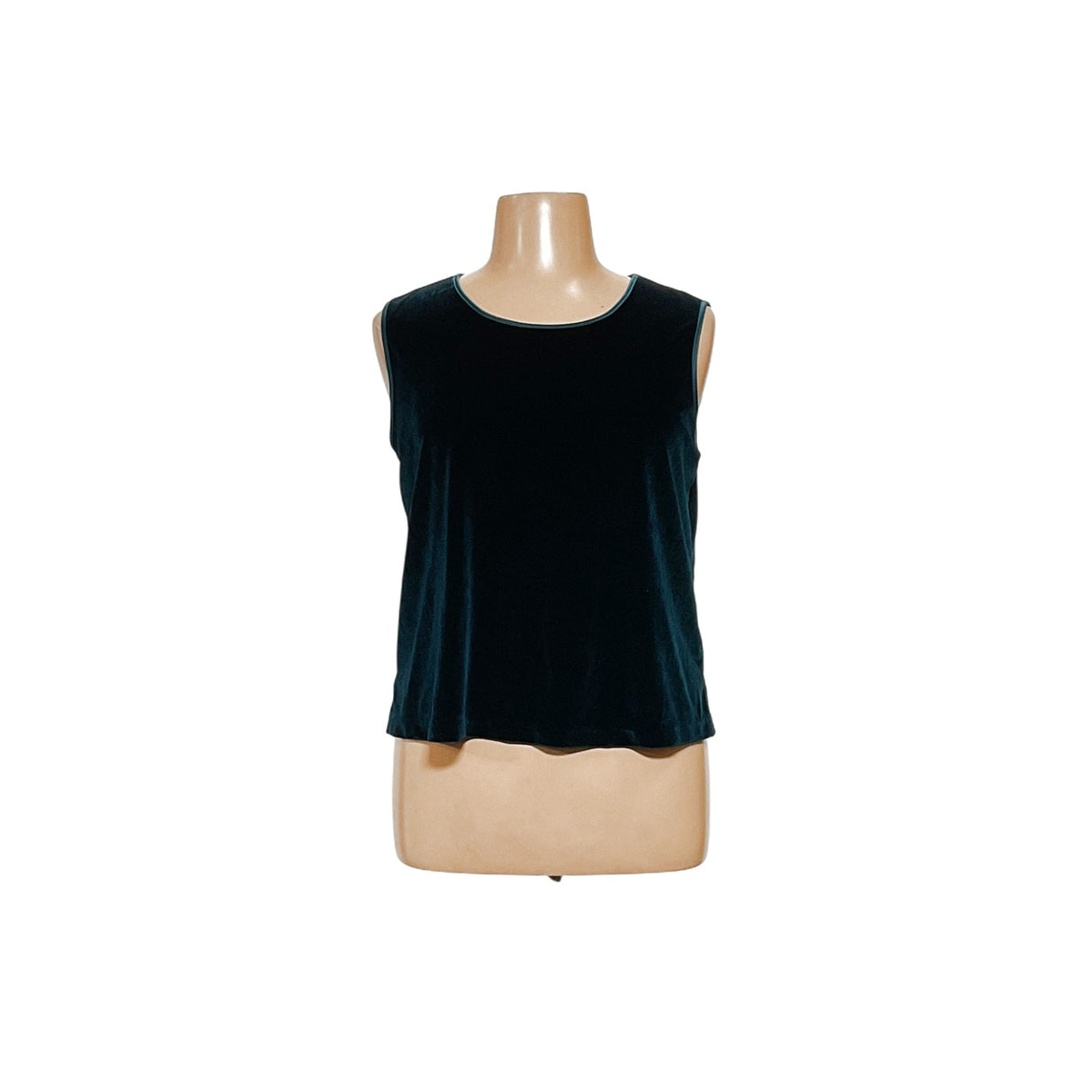 Coldwater Creek Women's Green Velvet Tank Size 1X