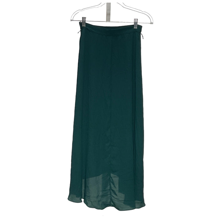 WHBM Green Maxi Skirt sz 0