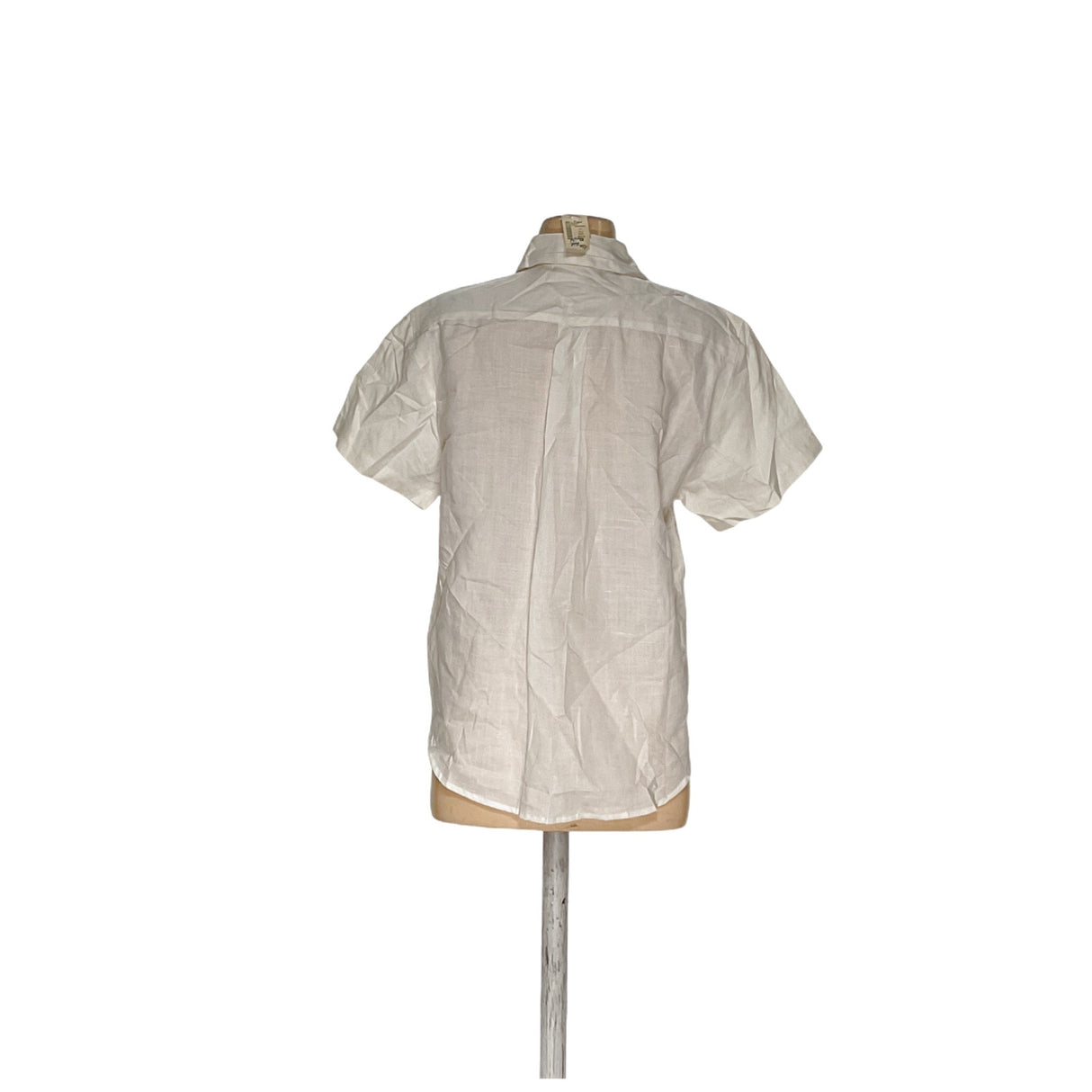 Charter Club White Linen Button-Up Top