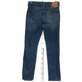 Levi's Men's Blue Jeans - Size 34 / Inseam 34 / Ankle Style