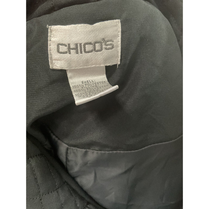 Chico's Quilted Black Jacket - Size 1