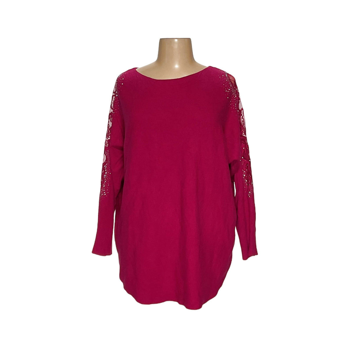 Tahari Women's Pink Cotton Blouse - 2X