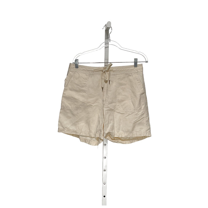 LL BEAN Beige Linen Bermuda Shorts M