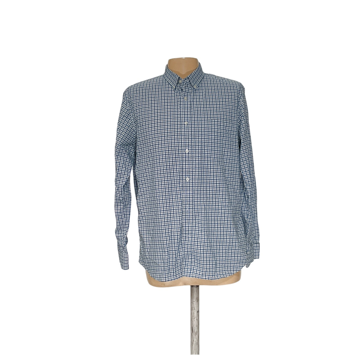 Banana Republic Blue Men's Casual Button-Up Shirt XL