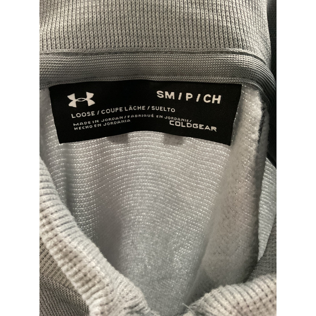 Under Armour Men's Gray Henley Hoodie, Size SM