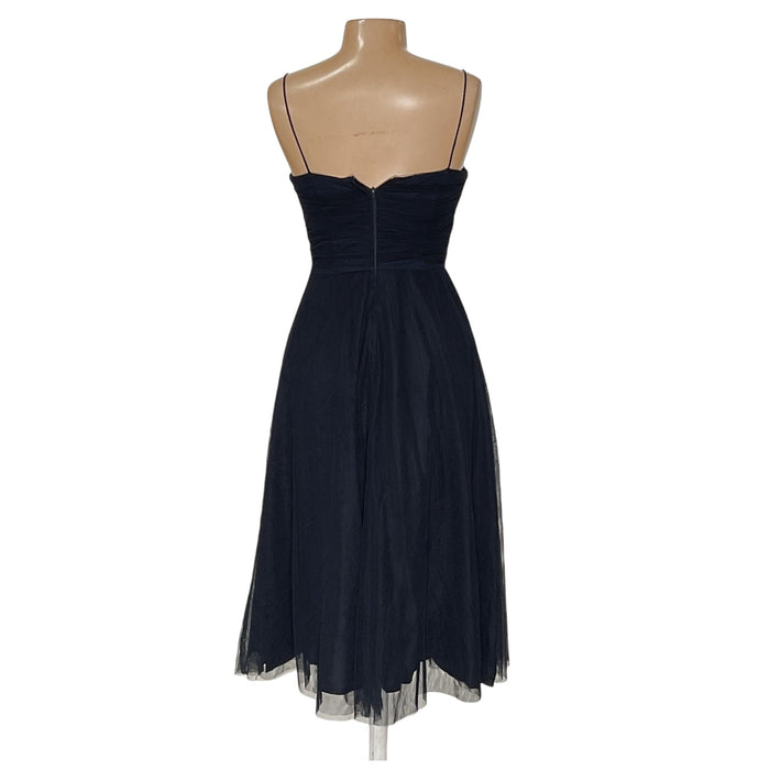 Eliza J Blue A-Line Midi Dress