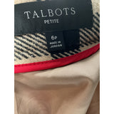 Talbots Multicolor Plaid A-Line Skirt 6P